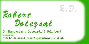 robert dolezsal business card